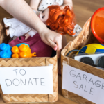 donation and garage sale boxes Metropolitan Moving & Storage