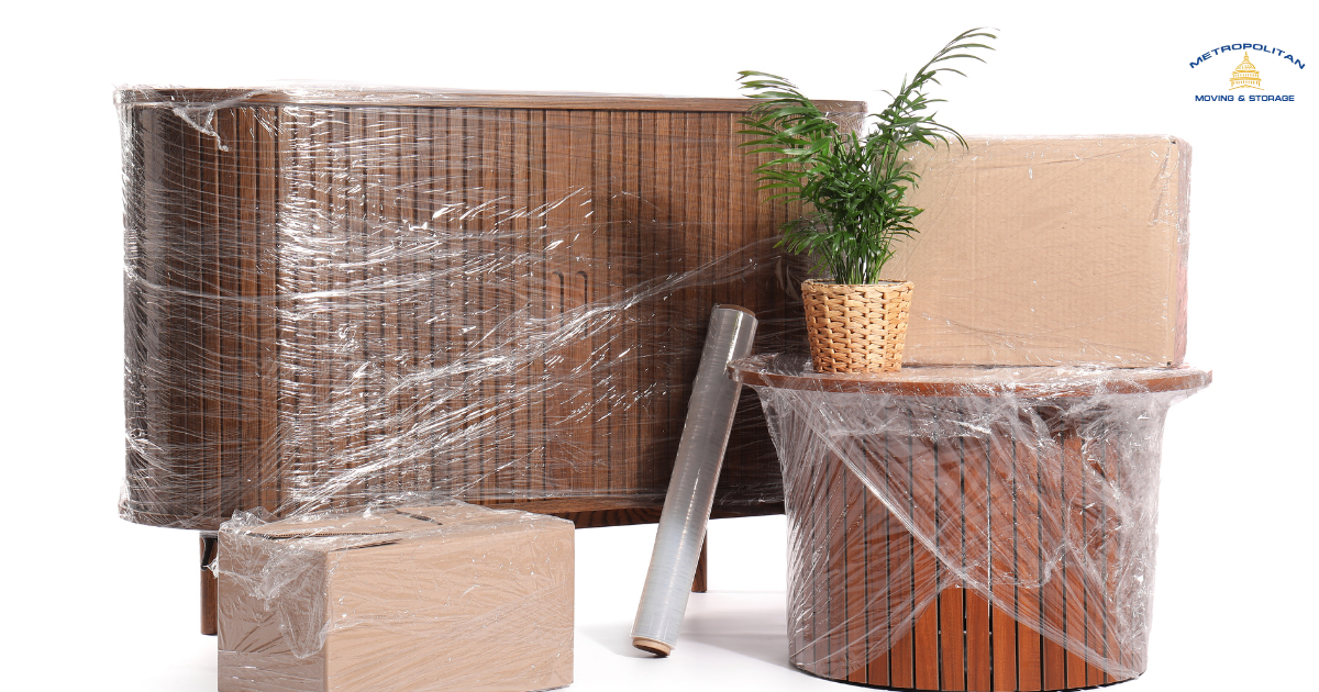 furniture wrapped Metropolitan Moving & Storage
